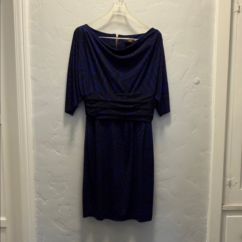 Just...Taylor Navy Long Sleeve Dress